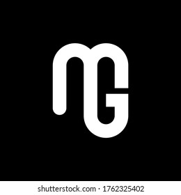 Mg Letter Logo Design Initial Letters Stock Vector (Royalty Free ...