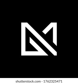 Diseño del logotipo de la letra MG. Letras iniciales icono del logotipo de MG. Letra abstracta MG M G mínima plantilla de diseño de logotipo. vector de diseño de letras M G con colores negros. logotipo de mg.
