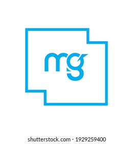 Mg Letter Logo Design Initial Letters Stock Vector (Royalty Free ...