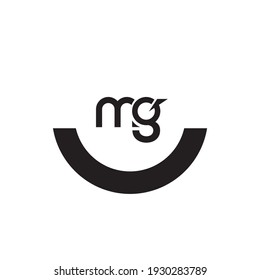 Diseño del logotipo de la letra MG. Letras iniciales icono del logotipo de MG. Letra abstracta MG M G mínima plantilla de diseño de logotipo. vector de diseño de letras M G con colores negros. logotipo de mg.