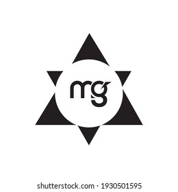 MG Letter Logo Design. Initial letters MG logo icon. Abstract letter MG M G minimal logo design template. M G letter design vector with black colors. mg logo.
