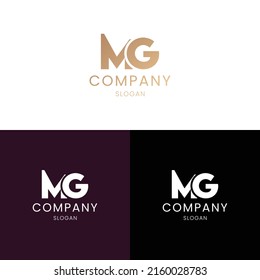 Mg Letter Logo Design Initial Letters Stock Vector (Royalty Free ...