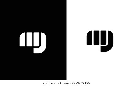 MG Letter Logo Design. Initial letters MY logo icon.