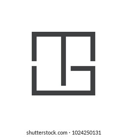 MG letter logo design vector