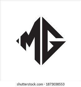 MG letter logo design vector