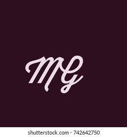 MG Letter Logo, Icon, Vector element design
