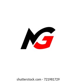mg letter logo vector