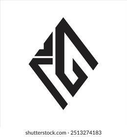 Mg letter vector art icon and graphics logo design illustrator