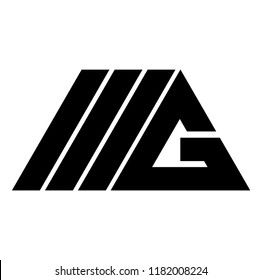 mg letter vector logo. gm letter vector logo