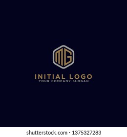 MG letters Initial icons / Monogram.- Vector inspiration logo design - Vector