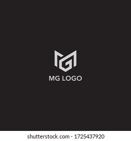 Design des MG-Logos. Vector-Abbildung.