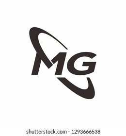 MG logo initial letter design template vector illustration