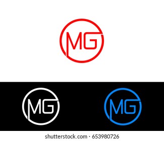 Mg Logo Letter Design Vector Red Stock Vector (Royalty Free) 653980726 ...