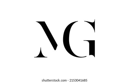 Mg Logo Letter Mg Logo Negative Stock Vector (Royalty Free) 2153041685 ...