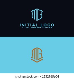MG Logo Set modern graphic design, Inspirational logo design for all companies. -Vectors