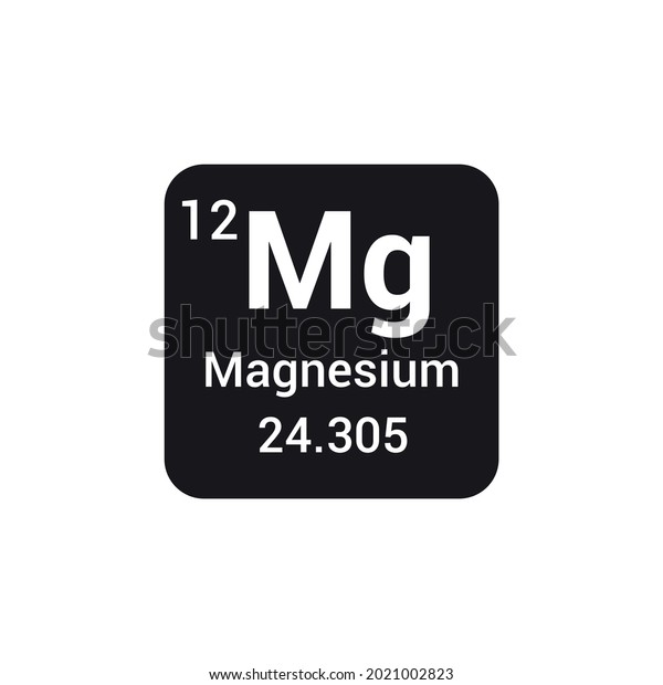 Mg Magnesium Chemical Element Periodic Table Stock Vector (Royalty Free ...