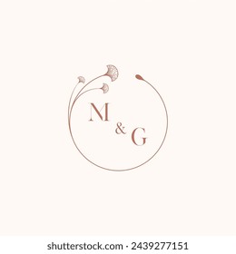MG wedding monogram logo designideas as inspiration