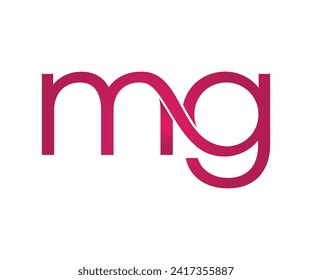 mg word mark logo free vector
