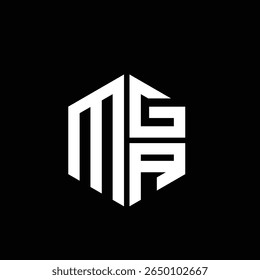 MGA logo MGA icon MGA monogram MGA letter minimalist Circle flat Unique modern abstract logo design.