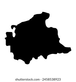 Mgarr District map, administrative division of Malta. Vector illustration.