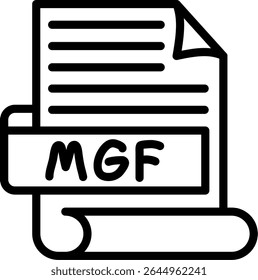 MGF molecular geometry format file format