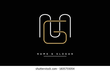 MG,GM ,M ,G  Abstract Letters Logo Monogram