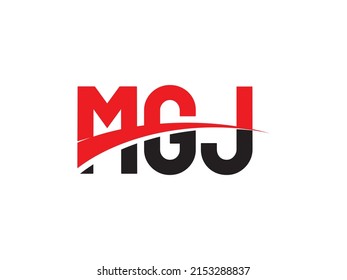 MGJ Letter Initial Logo Design Vector Illustration