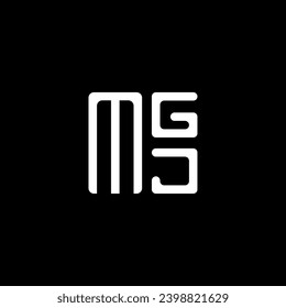 Diseño vectorial del logotipo de la letra MGJ, logotipo sencillo y moderno de MGJ. Diseño lujoso del alfabeto MGJ  