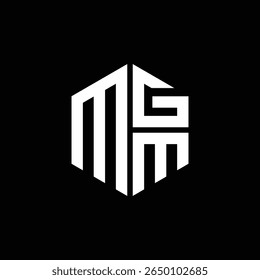 MGM logo MGM icon MGM monogram MGM letter minimalist Circle flat Unique modern abstract logo design.
