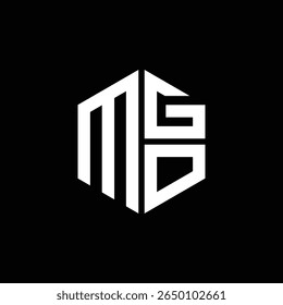 Logotipo de MGO Icono de MGO Monograma de MGO Carta minimalista Círculo plano Diseño de logotipo abstracto moderno único.