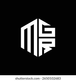 MGR logo MGR icon MGR monogram MGR letter minimalist Circle flat Unique modern abstract logo design.