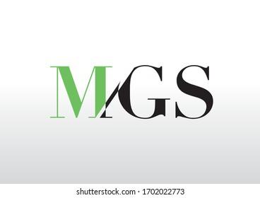 Tipo de carta de MGS, logotipo de MGS, logotipo, logotipo creativo, escala de grises, marca, logotipo de muestra , logotipo de la empresa de MGS, tasarım logotipo