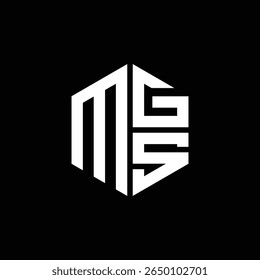 
Logotipo de MGS Icono de MGS Monograma de MGS Carta minimalista Círculo plano Diseño de logotipo abstracto moderno único.