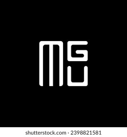 Diseño vectorial del logotipo de la letra MGU, logotipo sencillo y moderno de MGU. Diseño de alfabetos lujosos de MGU  