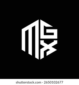 MGX logo MGX icon MGX monogram MGX letter minimalist Circle flat Unique modern abstract logo design.