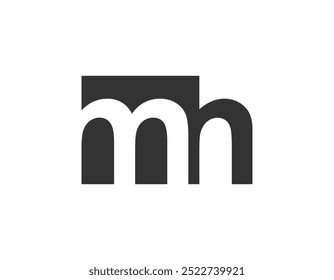 MH creative geometric initial based modern and minimal logo. Letter m h trendy fonts. Universal professional elegant techno vector design.