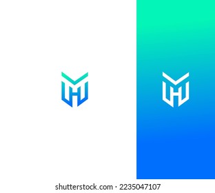MH, HM Letter Logo Vector Template Abstract Monogram Symbol . Usable for Business sport, technology, fashion, digital And future creative logo