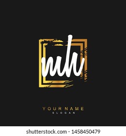 MH Initial beauty floral logo template