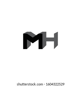 Mh Initial Letter Uppercase Modern Logo Stock Vector (Royalty Free ...