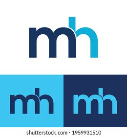 mh latter logo design templet, with vector logo design, 