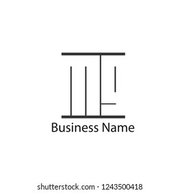 MH letter logo design