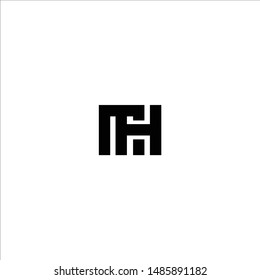 MH Letter Logo Design with Creative Modern Trendy