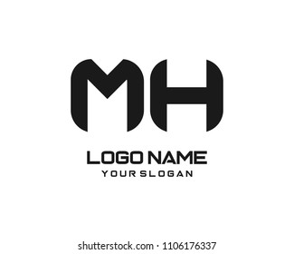 MH Letter Logo Template
