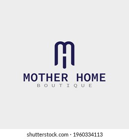 MH letter monogram best vector logo.