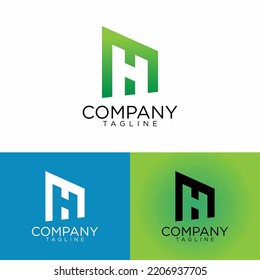 mh logo design and premium vector templates