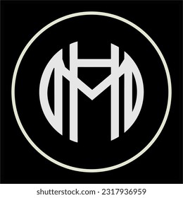 MH logotype on elegant black background