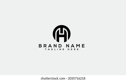 MH m h moderna letra del alfabeto creativa plantilla de icono 