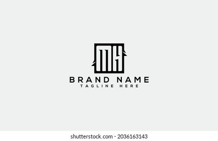 MH m h moderna letra del alfabeto creativa plantilla de icono 