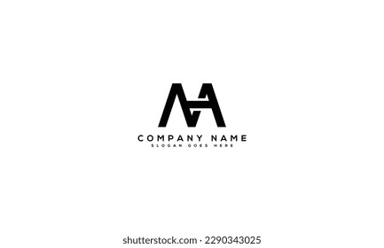 MH or MHA letter mark abstract vector logo design template. MH or MHA icon design