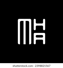 MHA letter logo vector design, MHA simple and modern logo. MHA luxurious alphabet design  